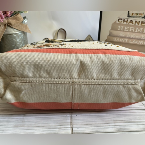 Coach canvas beach umbrella tote - Picture 4 of 16